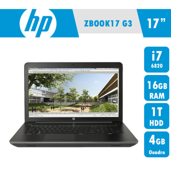 لپ تاپ اچ پی ZBOOK 17 G3/i5/16/ 1T