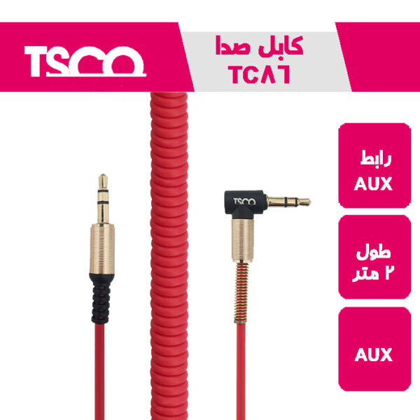 کابل صدا 1 به 1 تسکو 1.8 متری TC86